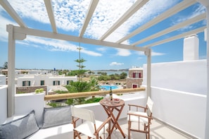 Quarto casal luxo, vista para o mar | Sacada