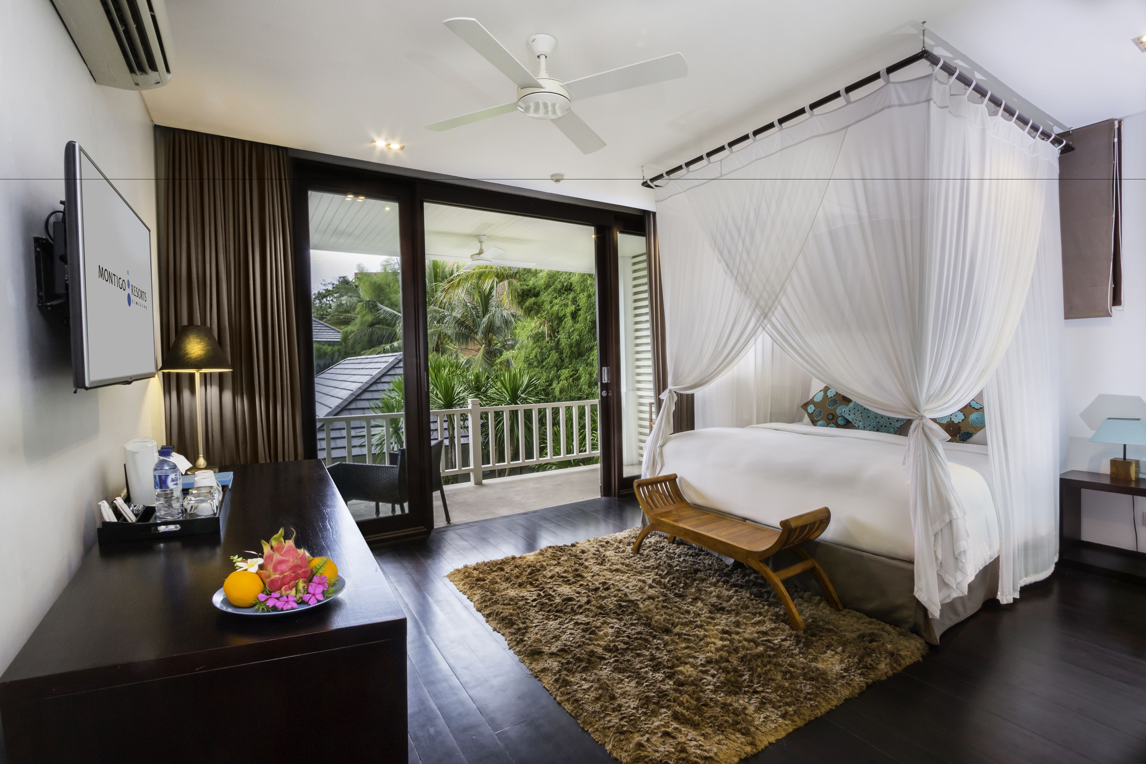 garden pool suite at montigo retreat | 1 bedroom, premium bedding, down duvets, pillow-top beds