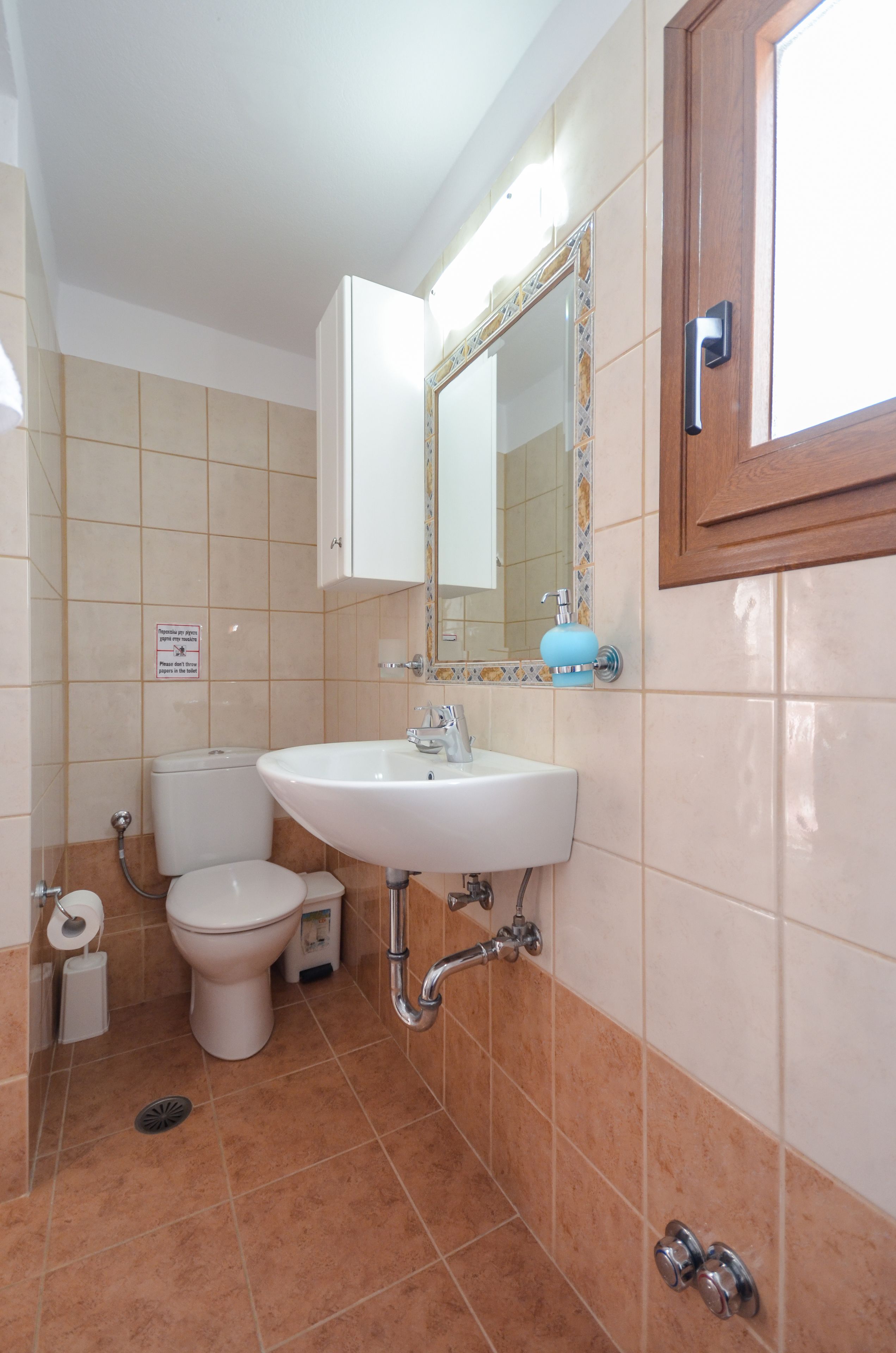 deluxe twin room | bathroom | shower, hair dryer, towels