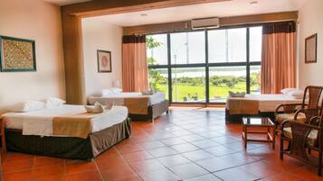 Superior Triple Room, River View | Premium bedding, desk, laptop workspace, soundproofing