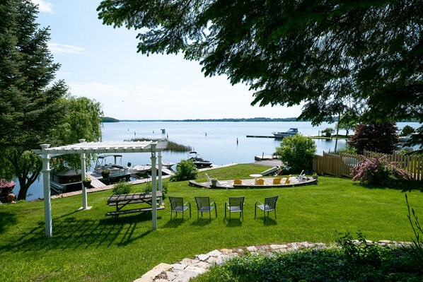 Outdoor wedding area