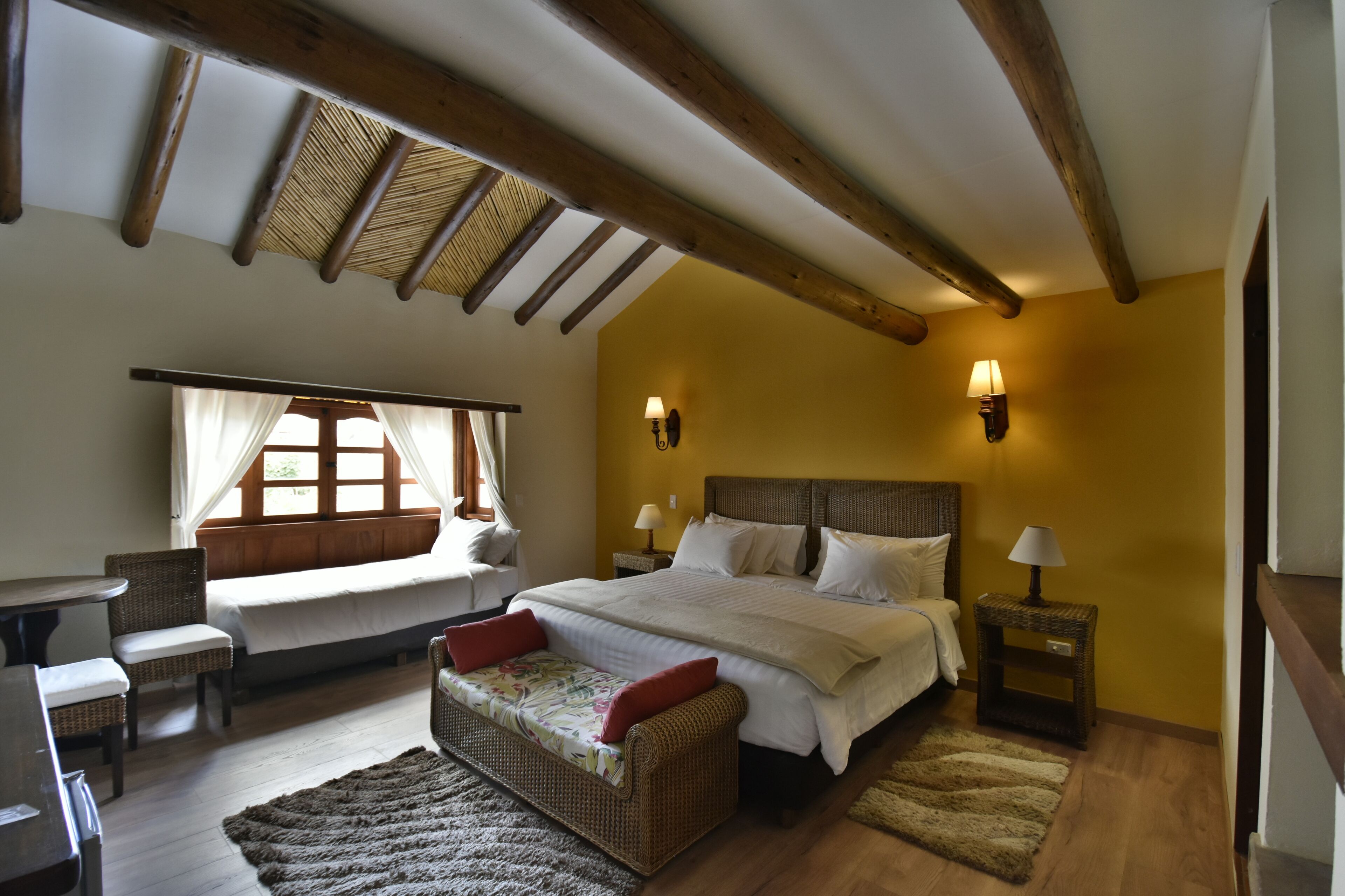 family room | egyptian cotton sheets, premium bedding, down duvets, minibar