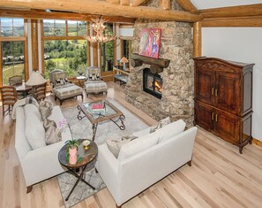 Luxury House, Multiple Bedrooms, Resort View, Slope side | Living area | Flat-screen TV, DVD player, pay movies - Snowberry by Elevation Accommodations (Avon)