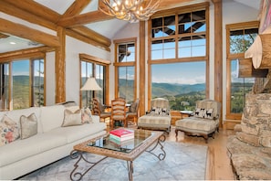 Luxury House, Multiple Bedrooms, Resort View, Slope side | Living area | Flat-screen TV, DVD player, pay films - Snowberry by Elevation Accommodations (Avon)