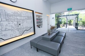 Sala de estar en el lobby