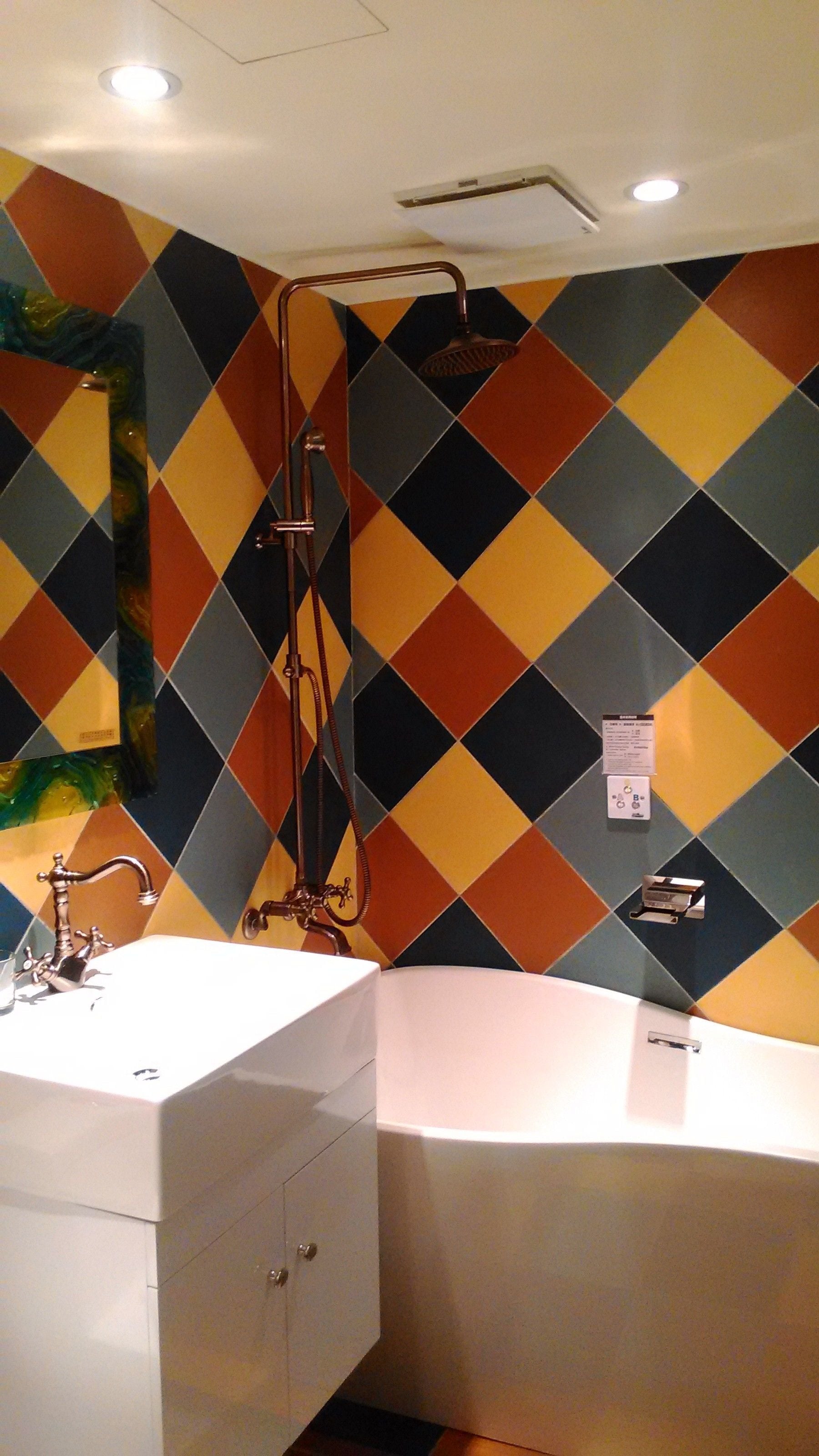 deluxe double room (sakura) | bathroom | hair dryer, slippers, towels, shampoo