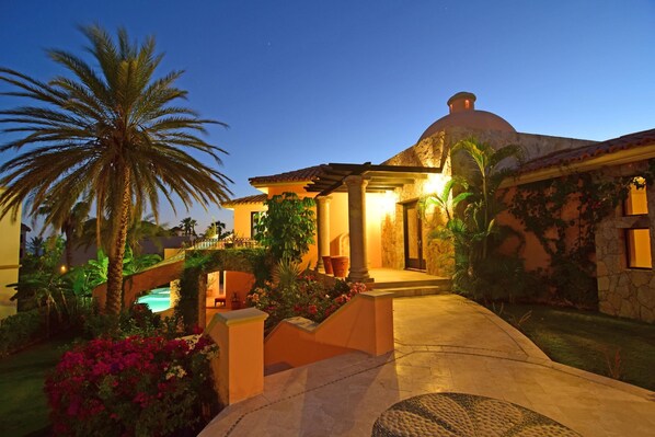 Front of property - evening/night