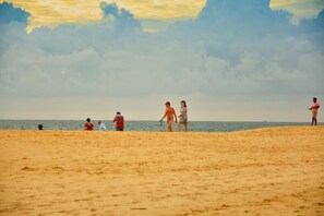 On the beach