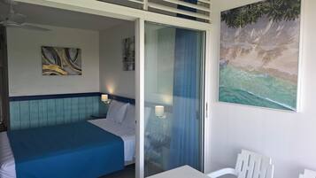 Premium bedding, desk, soundproofing, iron/ironing board