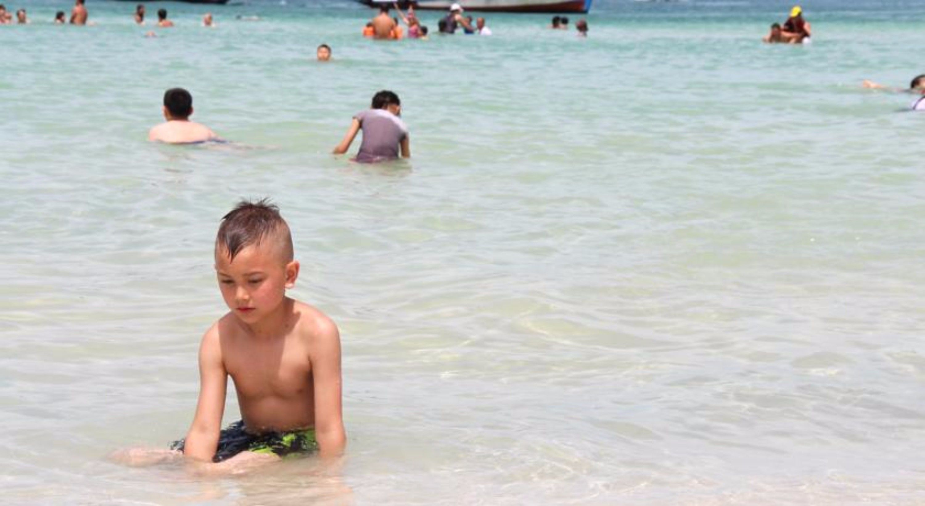 Na praia 