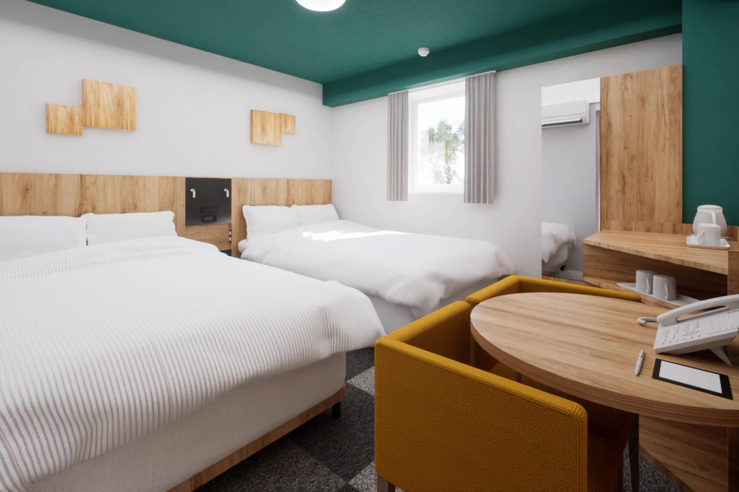 Standard Room, 2 Twin Beds, Non Smoking | In-room safe, desk, blackout drapes, soundproofing