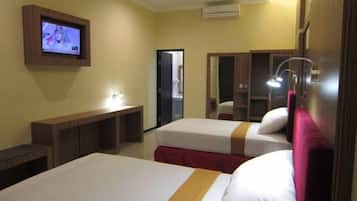 In-room safe, desk, soundproofing, rollaway beds