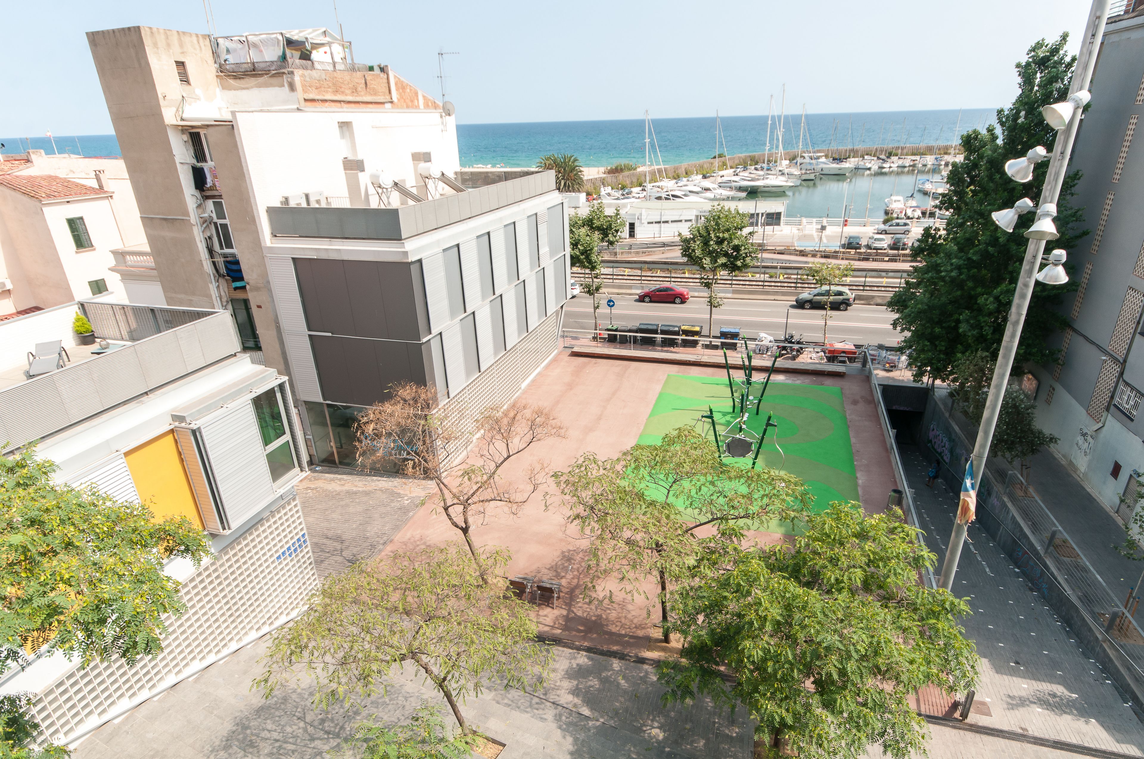 outdoor banquet area