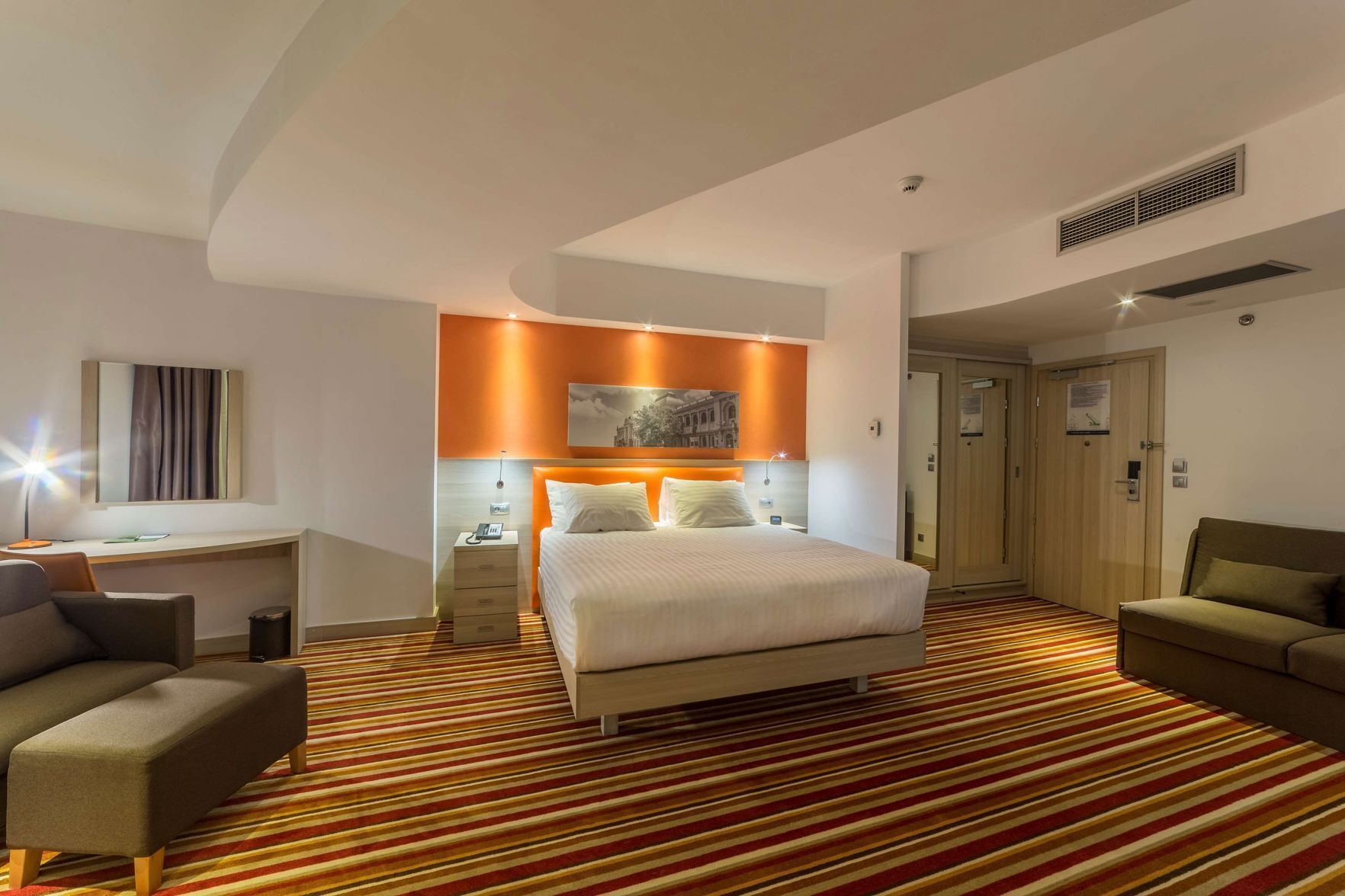 Premium bedding, in-room safe, desk, soundproofing