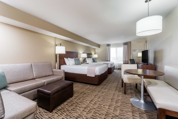 Premium bedding, down comforters, in-room safe, desk