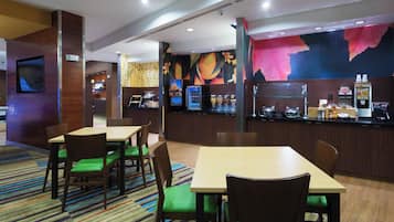 Free daily self-serve breakfast