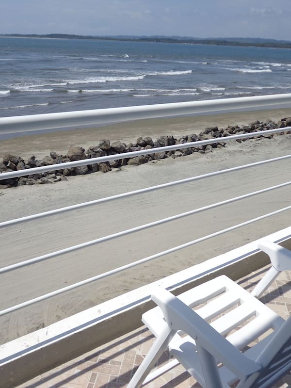 Accommodatie ligt op het strand