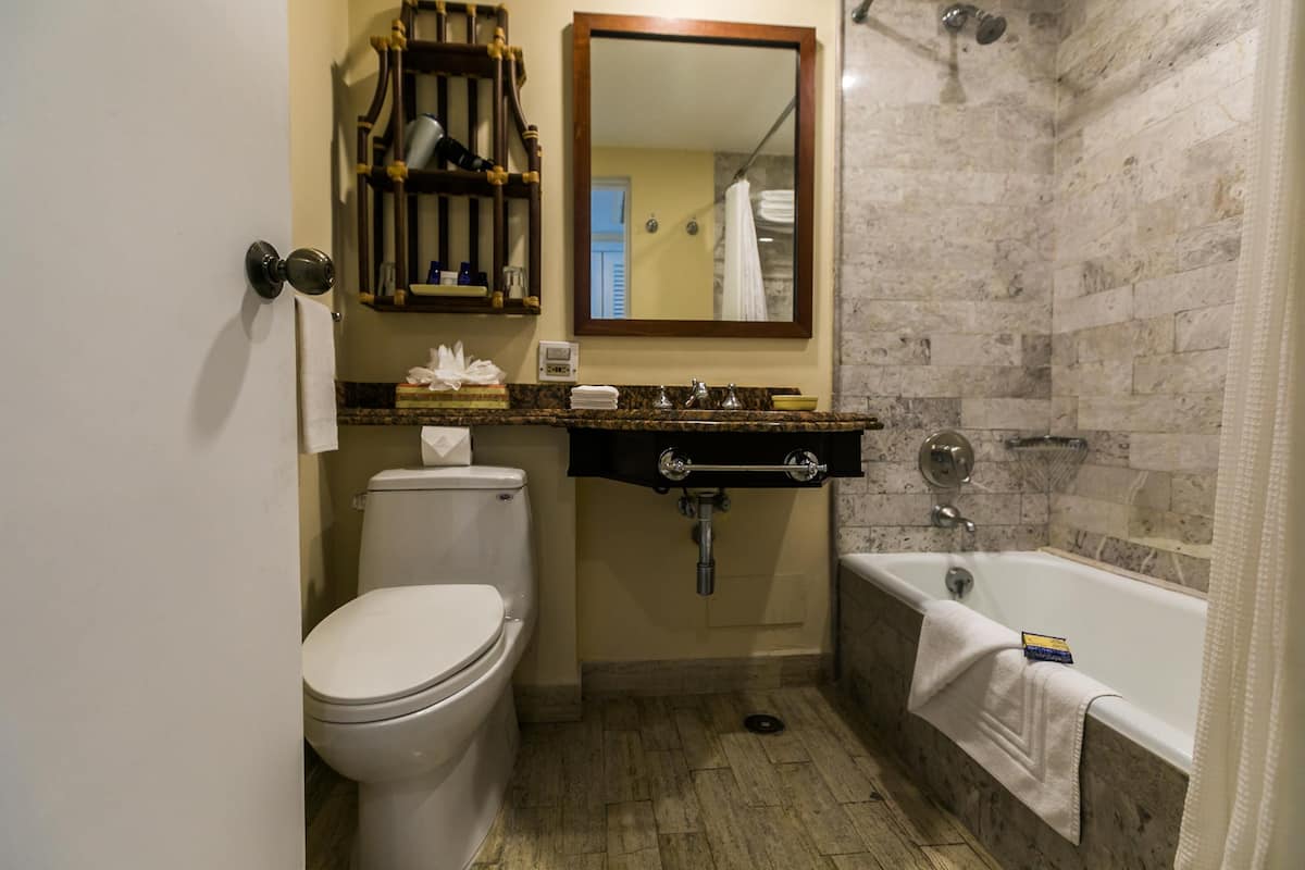 Bilik Mandi | Pancuran mandi, pengering rambut, jubah mandi, tuala disediakan