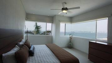 Departamento, 2 habitaciones, 1 balcon en sala, vista al océano | 2 habitaciones, ropa de cama de alta calidad y wifi gratis