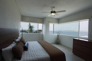 Departamento, 2 habitaciones, 1 balcon en sala, vista al océano | 2 bedrooms, premium bedding, free WiFi, bed sheets