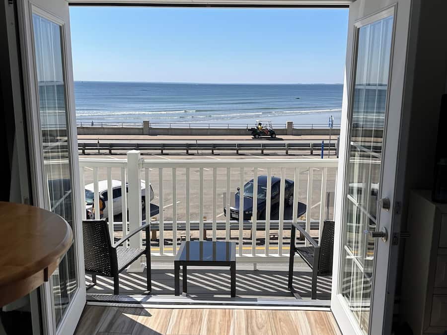 Quarto premium, 1 quarto, sacada, de frente para o oceano | Terraço/pátio