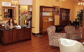 Sitteområde i lobbyen