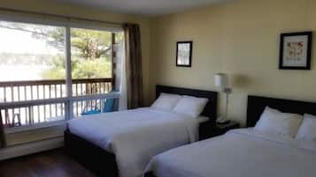 Standard Room, 2 Double Beds, Kitchenette, Lake View | 1 bedroom, free WiFi, bed sheets