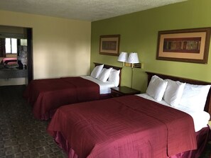 Standard Room, 2 Double Beds, Non Smoking | Premium bedding, desk, free WiFi
