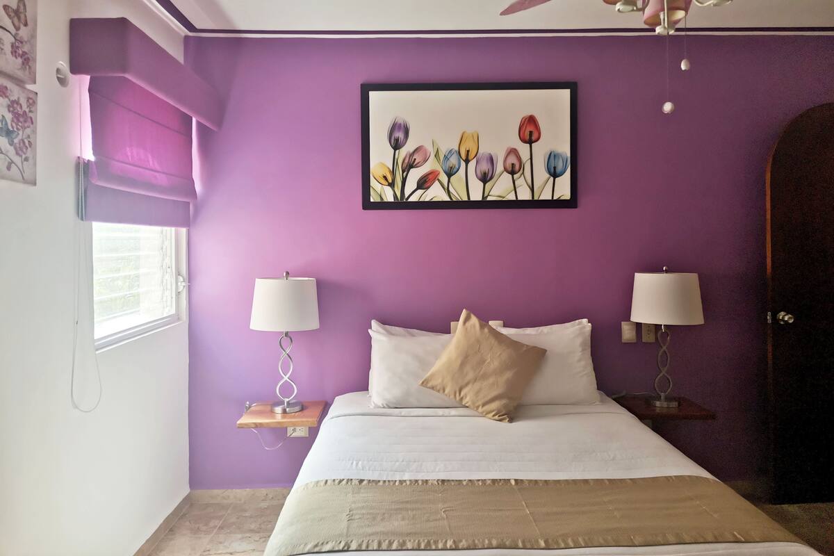 Habitacion Deluxe, 1 Cama Queen Size | Schreibtisch, Bügeleisen/Bügelbrett, kostenloses WLAN, Bettwäsche