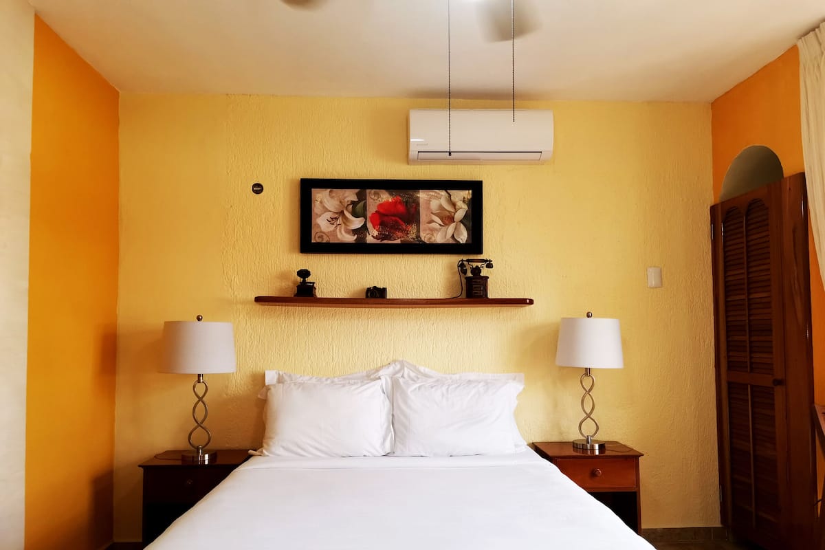 Habitacion Jr Suite, 1 Cama Queen Size | 1 bedroom, desk, iron/ironing board, free WiFi