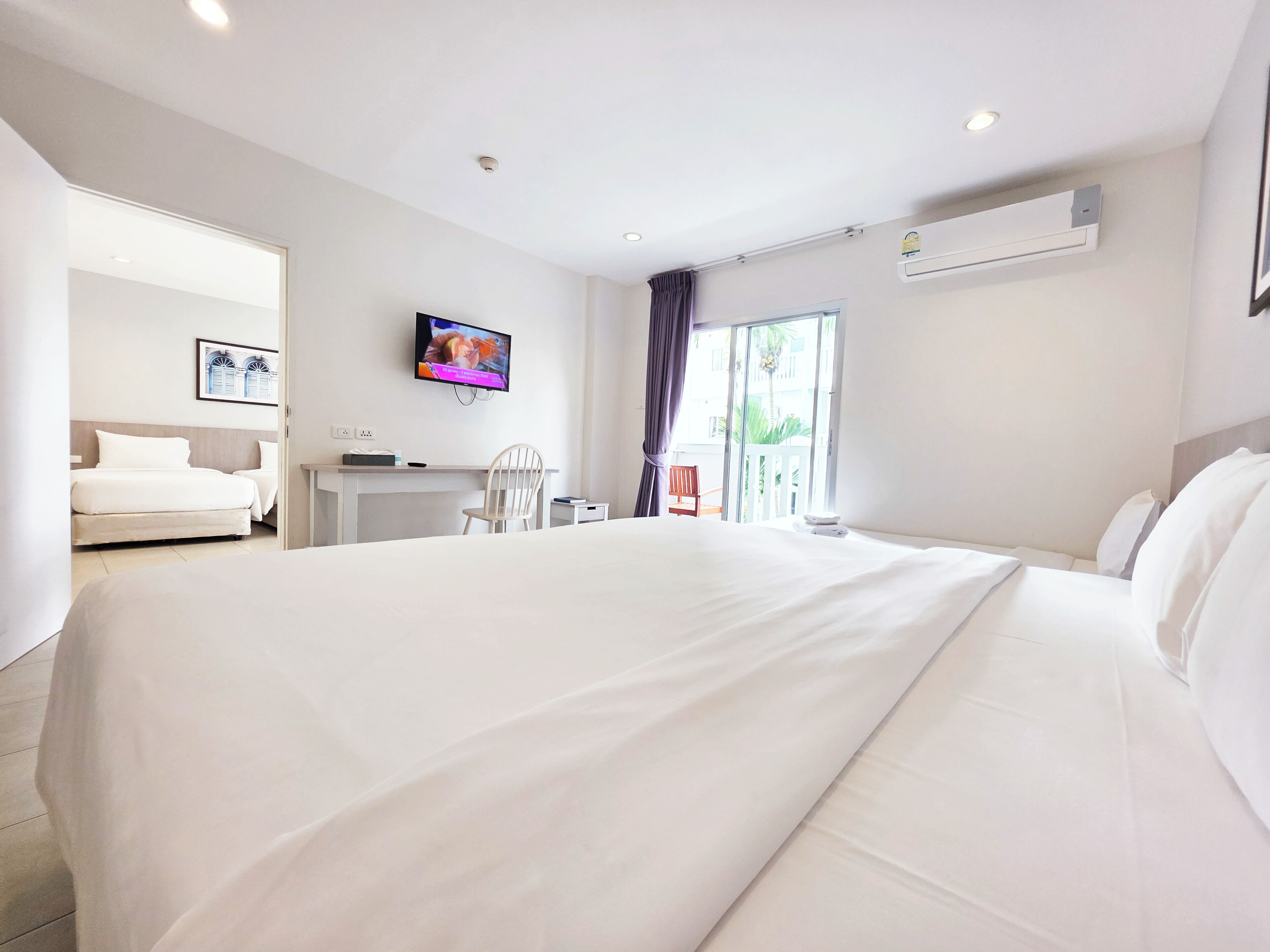 Chambre Familiale, non-fumeurs | Vue depuis le balcon