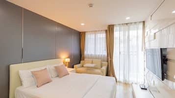 Estudio | 1 dormitorio, minibar, caja fuerte y decoración individual