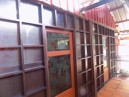 Shared Dormitory, Mixed Dorm | Property entrance. Terapung Hotel & Fish Garden