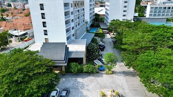 Outdoor banquet area