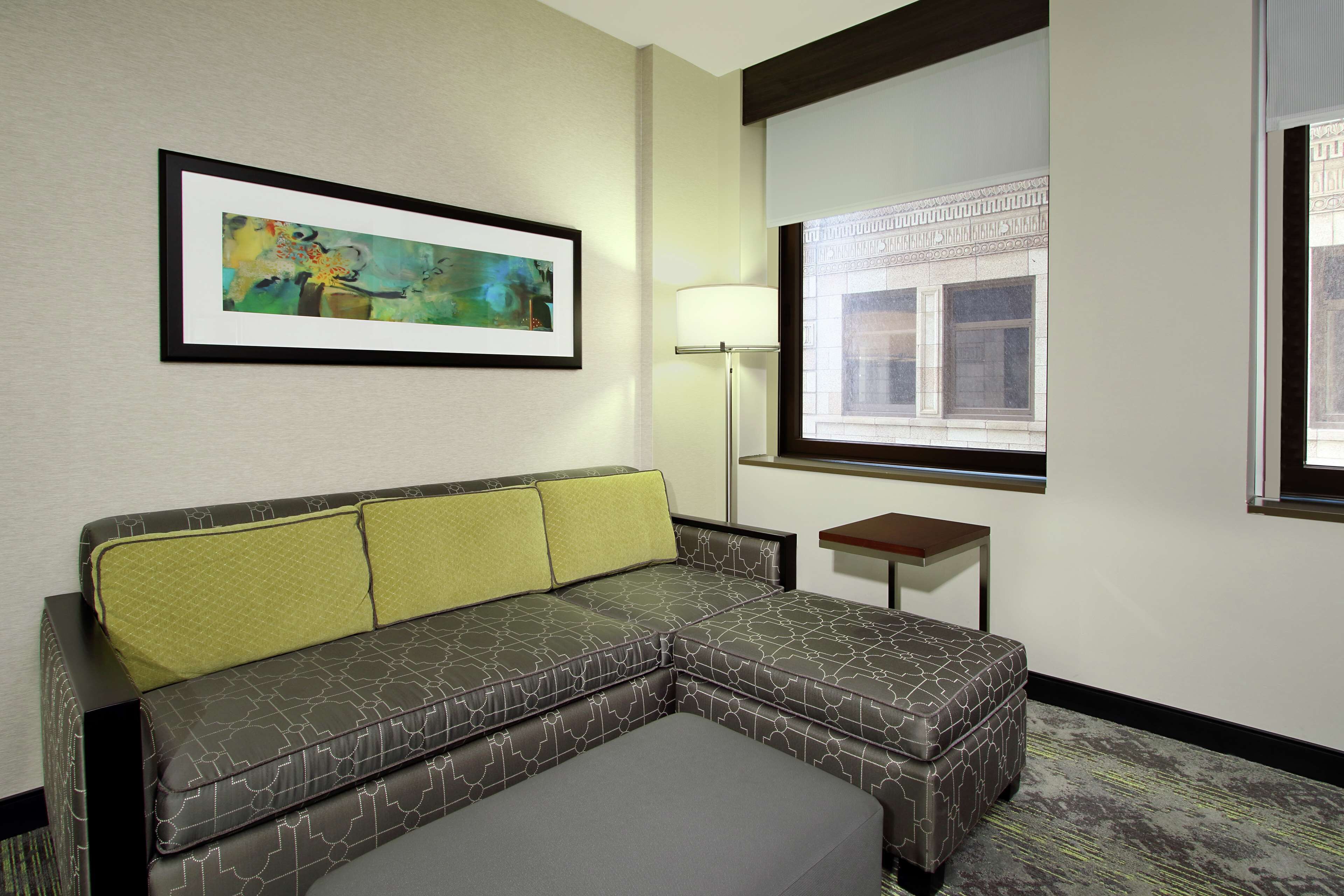 49-inch flat-screen TV with cable channels, TV