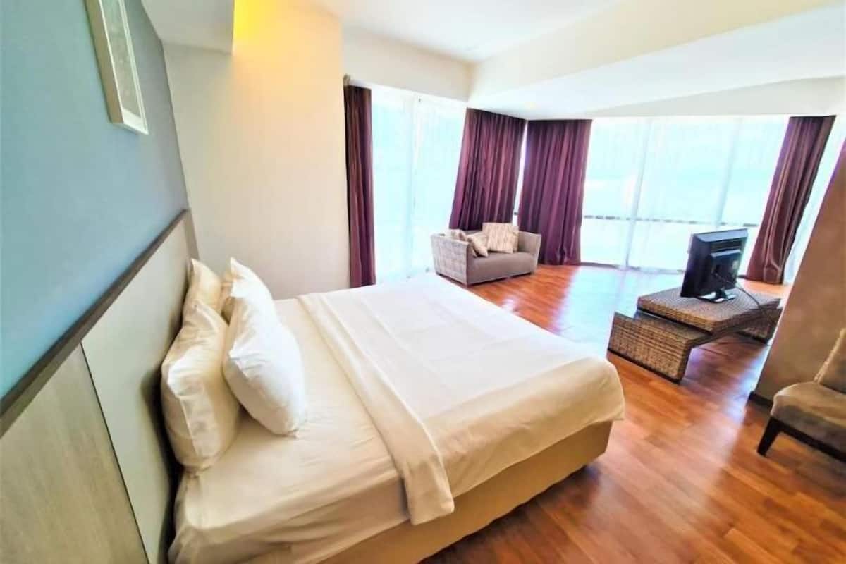 1 chambre, literie de qualité supérieure, surmatelas, minibar