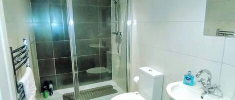 Chambre familiale (Standard, for 4) | Salle de bain | Articles de toilette (gratuits), séchoir à cheveux, serviettes fournies