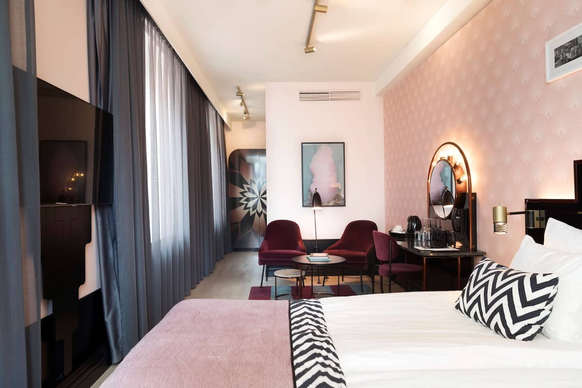 In-room safe, desk, blackout curtains, iron/ironing board