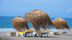 Privatstrand, Wasserski, Volleyball