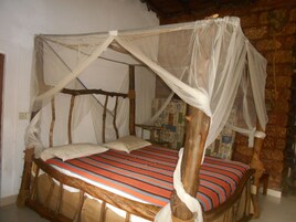 Blackout drapes, iron/ironing board (on request), WiFi (free)