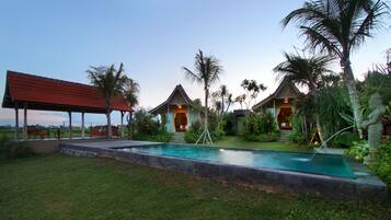 Joglo Two Bedrooms Villa, Private Pool | Minibar, in-room safe, desk, soundproofing