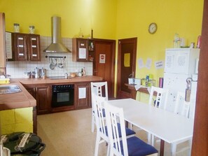 Shared Dormitory, Mixed Dorm, Shared Bathroom (1 bed in a 6-Bed Dormitory Room) | Shared kitchen | Full-size fridge, microwave, oven, stovetop