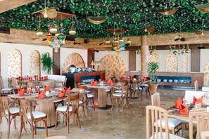 Breakfast, lunch, dinner served; international cuisine  - Three Corners Happy Life Beach Resort - All Inclusive (Marsa Alam)