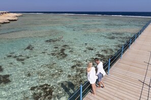 Private beach, sun loungers, beach umbrellas, scuba diving - Three Corners Happy Life Beach Resort - All Inclusive (Marsa Alam)