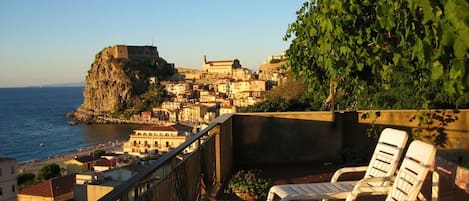 Panoramic-Haus, 1 Schlafzimmer, Meerblick | Balkon