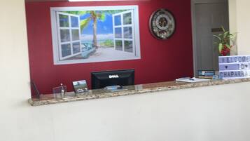 Check-in/check-out kiosk