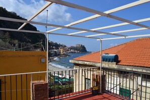 Panoramic Apartment, 1 Bedroom, Sea View | Terrace/patio