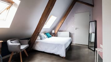 Blackout drapes, soundproofing, iron/ironing board (on request)