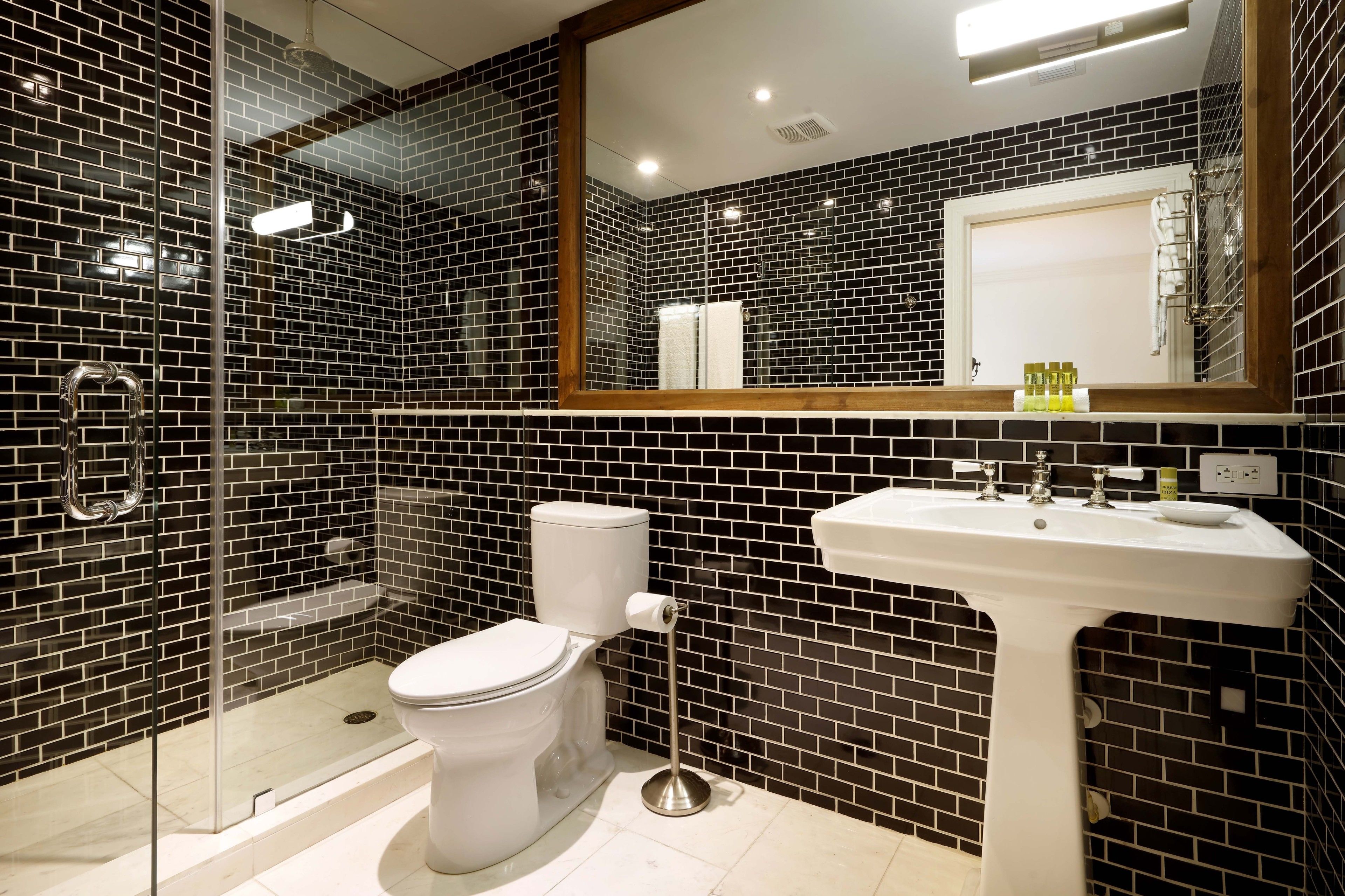 shower, rainfall showerhead, eco-friendly toiletries, hair dryer