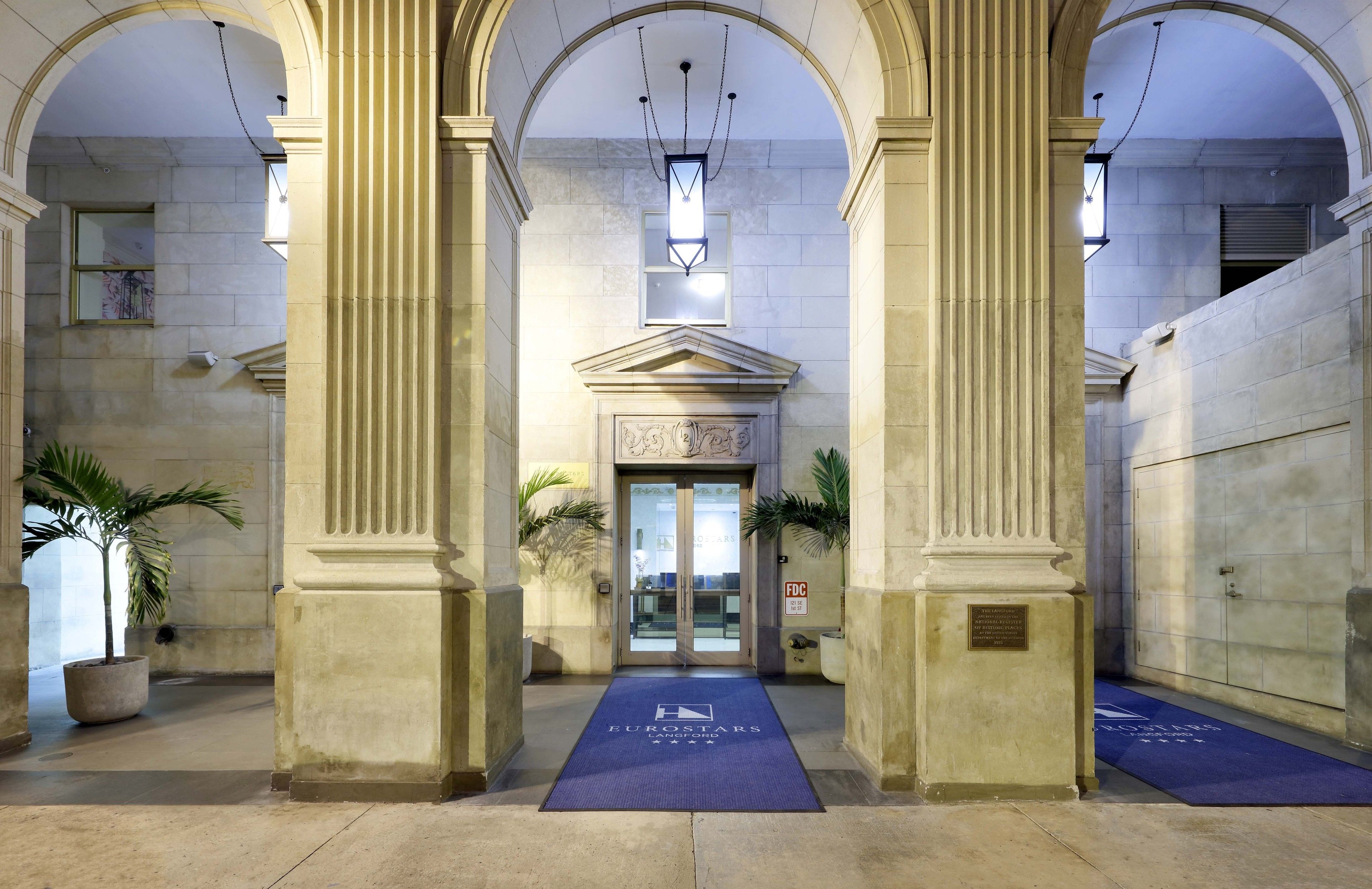 Front of property - evening/night